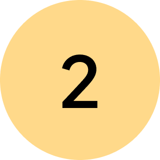A yellow circle with the number 2 in it.
