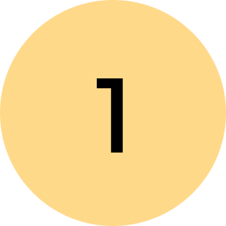 A yellow circle with the number 1 in it.