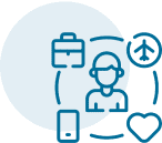 A blue balloon with a peace sign and heart on it.