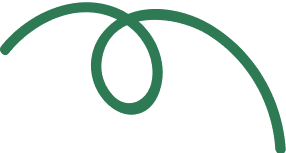A green background with an oval and two circles.
